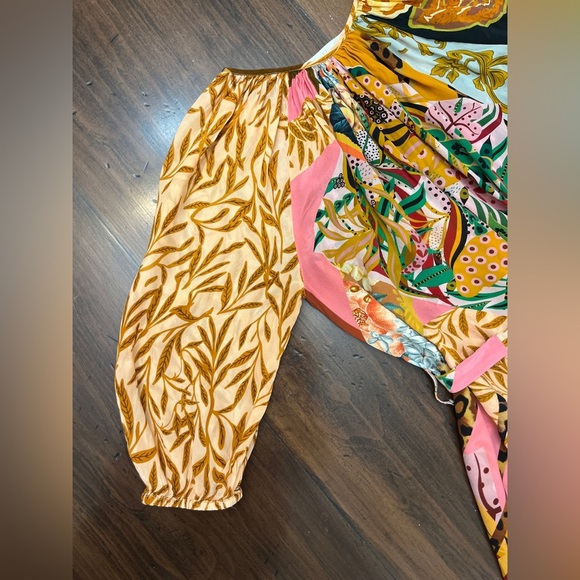 Geisha Designs Paras & Shalini Collage Dress Size S P Anthropologie Boho Peasant - Picture 11 of 16